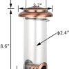 iBorn Finch Bird Feeder Brushed Copper Heavy Duty Hanging-5