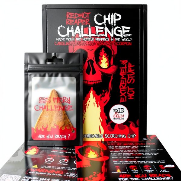 Red Hot Reaper Spicy Chips Carolina Reaper Glove Included-4