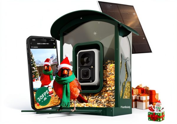 Humbirdy Smart Bird Feeder Camera 4K Solar Powered SH66-0