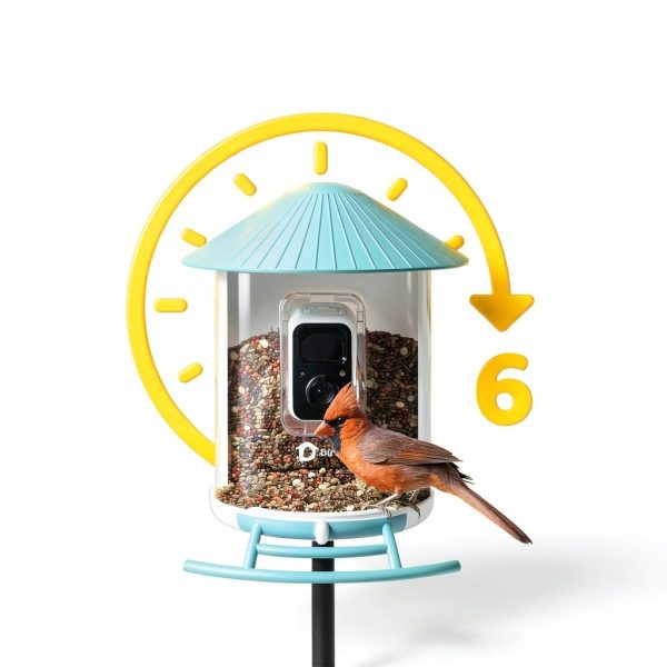 NETVUE Smart Bird Feeder Camera Solar Powered Birdwatching-4