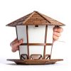 Jealoeur Bird Feeder Black Squirrel Proof Weather Resistant-5