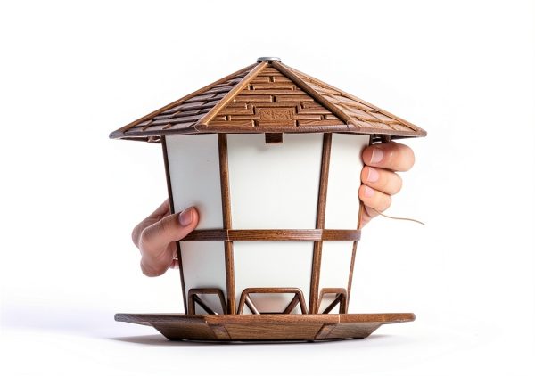 Jealoeur Bird Feeder Black Squirrel Proof Weather Resistant-5
