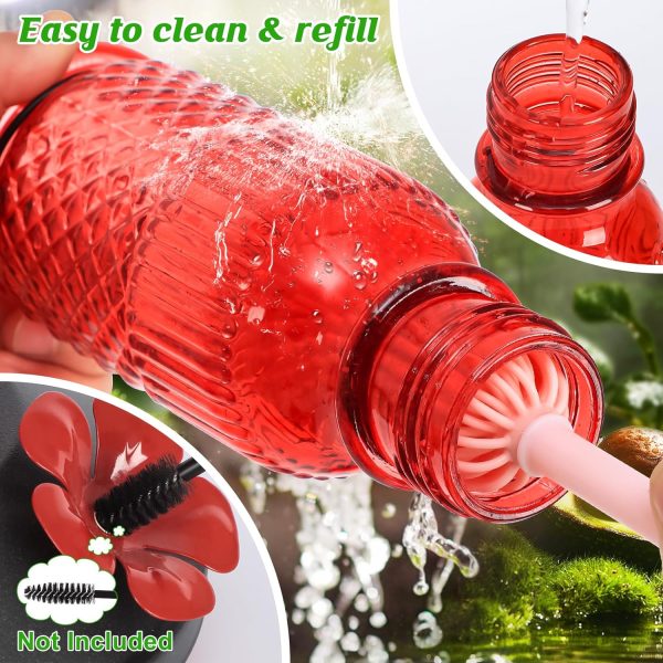 FEED GARDEN Glass Hummingbird Feeder Bee Resistant Leakproof-4