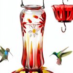 Kingsyard Hummingbird Feeder Glass Ant Bee Resistant Design-0