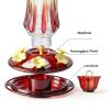 Kingsyard Hummingbird Feeder Glass Ant Bee Resistant Design-3