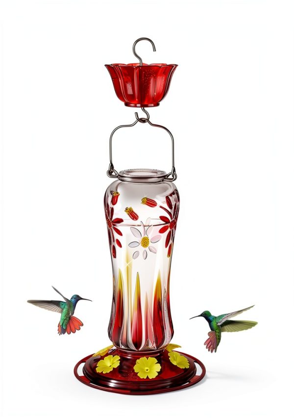 Kingsyard Hummingbird Feeder Glass Ant Bee Resistant Design-1