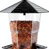 Jealoeur Bird Feeder Black Squirrel Proof Weather Resistant-4