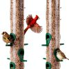 Kingsyard Bird Feeder Clear Tube 6 Ports Wildlife Garden-0