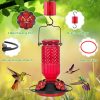 FEED GARDEN Glass Hummingbird Feeder Bee Resistant Leakproof-3