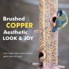 iBorn Copper Bird Feeder Finch Seed Rust Resistant Hanging-6