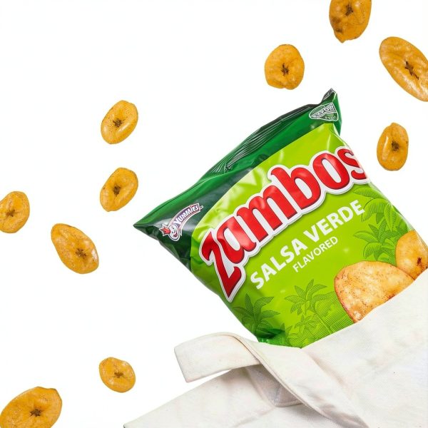Zambos Plantain Chips Salsa Verde Flavor Premium Snack-4