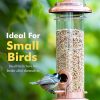 iBorn Finch Bird Feeder Brushed Copper Heavy Duty Hanging-1