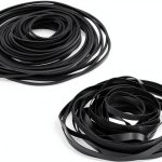 Recorder Rubber Belt Penitue E54416 Black 100-Pack Dual Widths-0