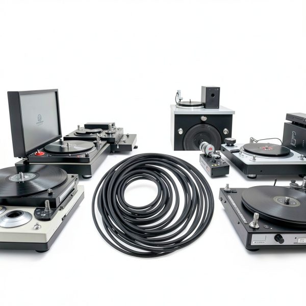 Rubber Belt Kit 1.5mm Black Belts for Cassette Decks PurYupearl-4