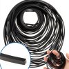 QfwdfcTrenz Tape Recorder Belt 100 Pack 4mm Flat & 1mm Square Rubber-3