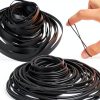 QfwdfcTrenz Tape Recorder Belt 100 Pack 4mm Flat & 1mm Square Rubber-0