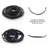 Recorder Rubber Belt Penitue E54416 Black 100-Pack Dual Widths-1
