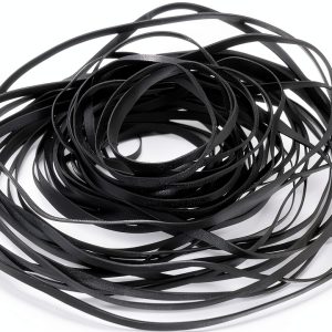 uxcell Cassette Belt Rubber Replacement Pack 3.5x2.4mm Durable Set-0