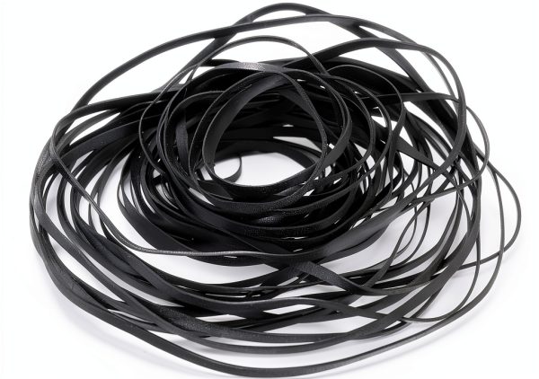 uxcell Cassette Belt Rubber Replacement Pack 3.5x2.4mm Durable Set-0