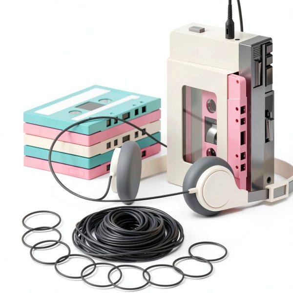 Cassette Recorder Rubber Belt Psyqtsuary 100 Pack Universal Size-4