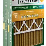 Filterbuy 20x25x5 Air Filter MERV 11 Superior Pet & Allergy Defense (2-Pack), Pleated HVAC AC Furnace Filters for Honeywell FC100A1037, Lennox X6673, and More (Actual Size: 19.88 x 24.75 x 4.38)-0