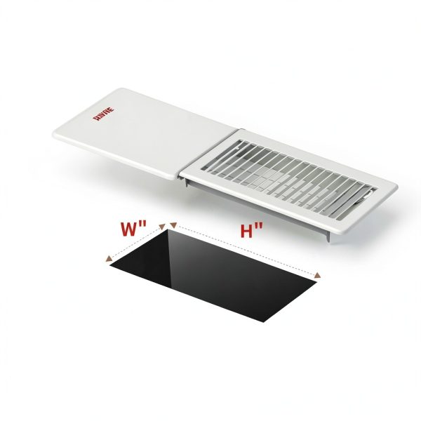 4" x 10" Floor Register Steel Walkable Vent Howeall White 4x10-5