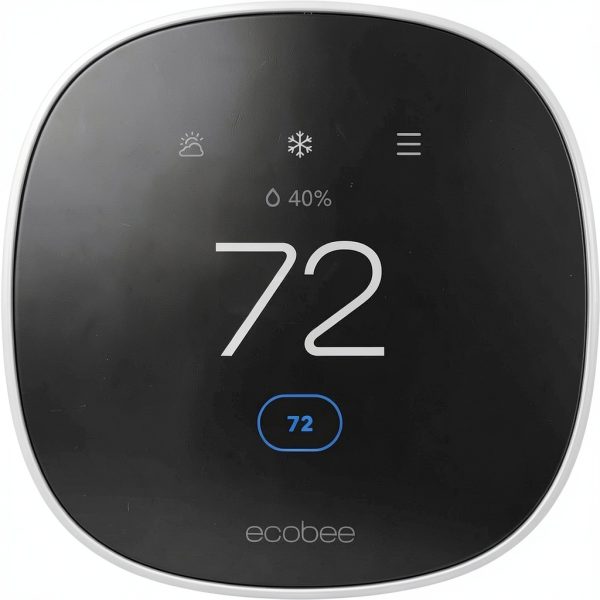 ecobee Smart Thermostat Essential Wi-Fi Energy Star Programmable White-10