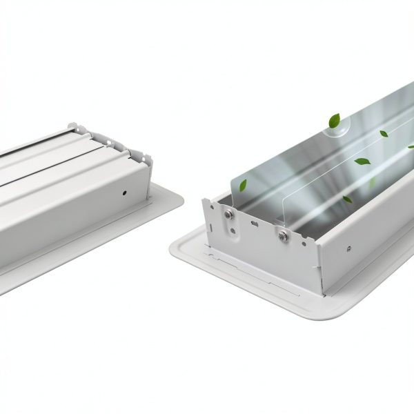 4" x 10" Floor Register Steel Walkable Vent Howeall White 4x10-3