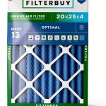 Air Filter Filterbuy 20x25x4 MERV 13 HVAC Furnace Blue 2 Pack-0