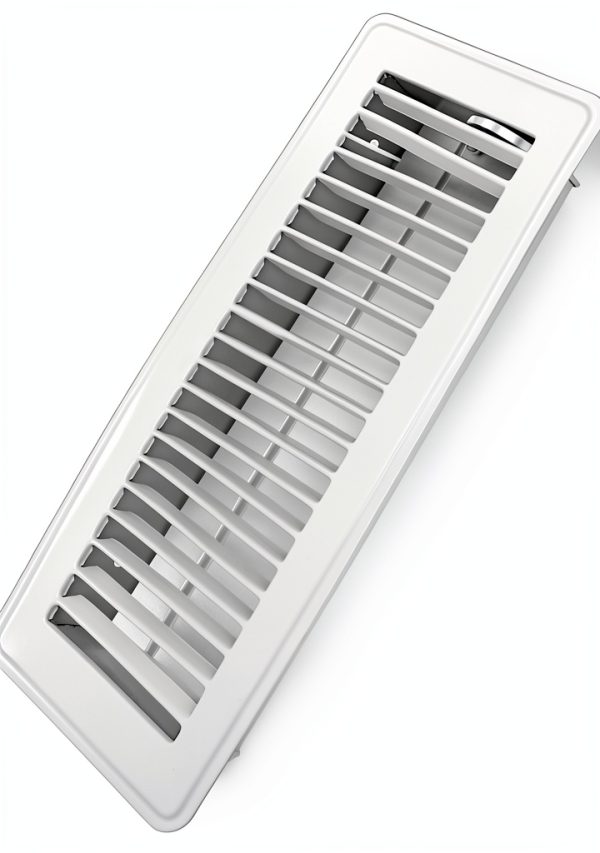 4" x 10" Floor Register Steel Walkable Vent Howeall White 4x10-0