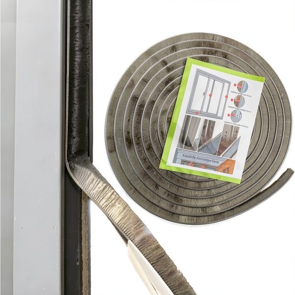 Weather Stripping Seal Zhilokdor 16.5ft Grey for Sliding Windows-3