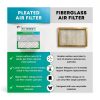 Filterbuy 20x25x1 Air Filter MERV 8 Essential Dust & Allergy Defense (12-Pack), Electrostatic Pleated HVAC AC Furnace Filters Replacement, Made in USA (Actual Size: 19.50 x 24.50 x 0.75)-5