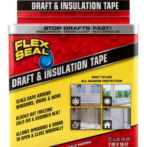 Flex Seal Draft and Insulation Tape Clear 2in x 16ft Rubberized-0