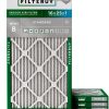 Filterbuy 16x25x1 Air Filter MERV 8 Essential Dust & Allergy Defense (4-Pack), Electrostatic Pleated HVAC AC Furnace Filters Replacement, Made in USA (Actual Size: 15.50 x 24.50 x 0.75)-0