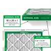 Filterbuy 16x25x1 Air Filter MERV 8 Essential Dust & Allergy Defense (4-Pack), Electrostatic Pleated HVAC AC Furnace Filters Replacement, Made in USA (Actual Size: 15.50 x 24.50 x 0.75)-1