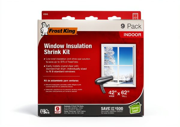 Frost King Indoor Shrink Window Kit 42x62 Clear 9-Pack-0
