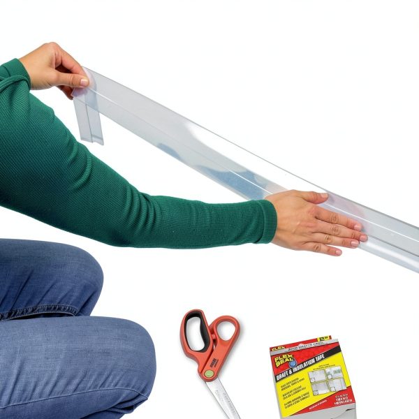 Flex Seal Draft and Insulation Tape Clear 2in x 16ft Rubberized-6