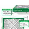 Filterbuy 20x25x4 Air Filter MERV 8 Essential Dust & Allergy Defense (2-Pack), Electrostatic Pleated HVAC AC Furnace Filters Replacement, Made in USA (Actual Size: 19.50 x 24.50 x 3.63)-1