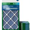 Filterbuy 16x25x1 Air Filter MERV13 6-Pack Blue Pleated HVAC-0