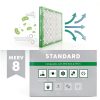 Filterbuy 16x25x1 Air Filter MERV 8 Essential Dust & Allergy Defense (4-Pack), Electrostatic Pleated HVAC AC Furnace Filters Replacement, Made in USA (Actual Size: 15.50 x 24.50 x 0.75)-3